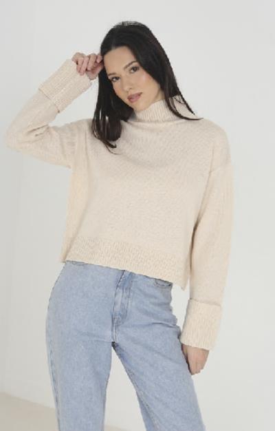 Brave Soul Anna High Neck Slouchy Jumper