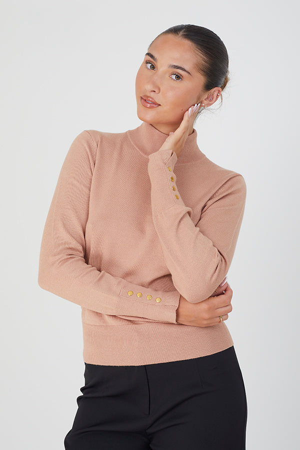 Knitted Turtle Neck Jumper