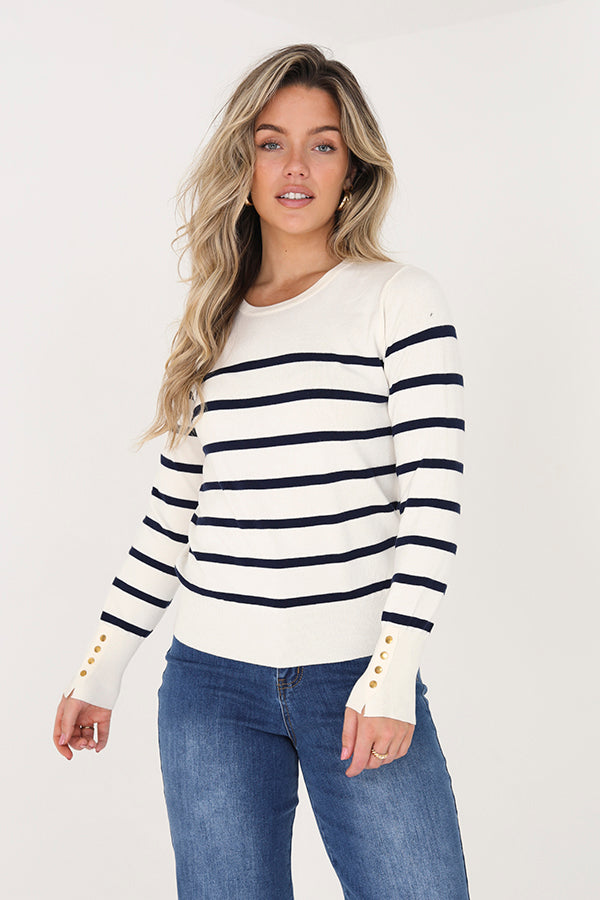 Knitted Crew Neck Jumper