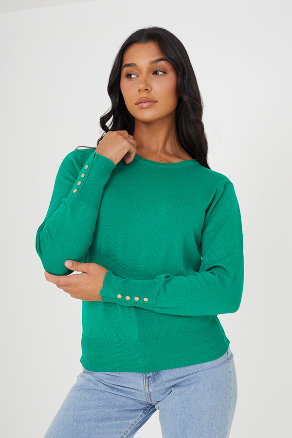 Knitted Crew Neck Jumper