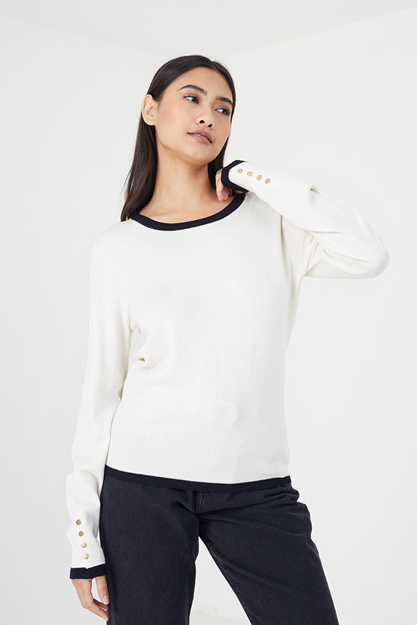 Knitted Crew Neck Jumper