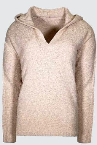 Teddy V-Neck Hoody