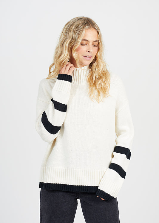 Ladies Brave Soul Cream Knitwear