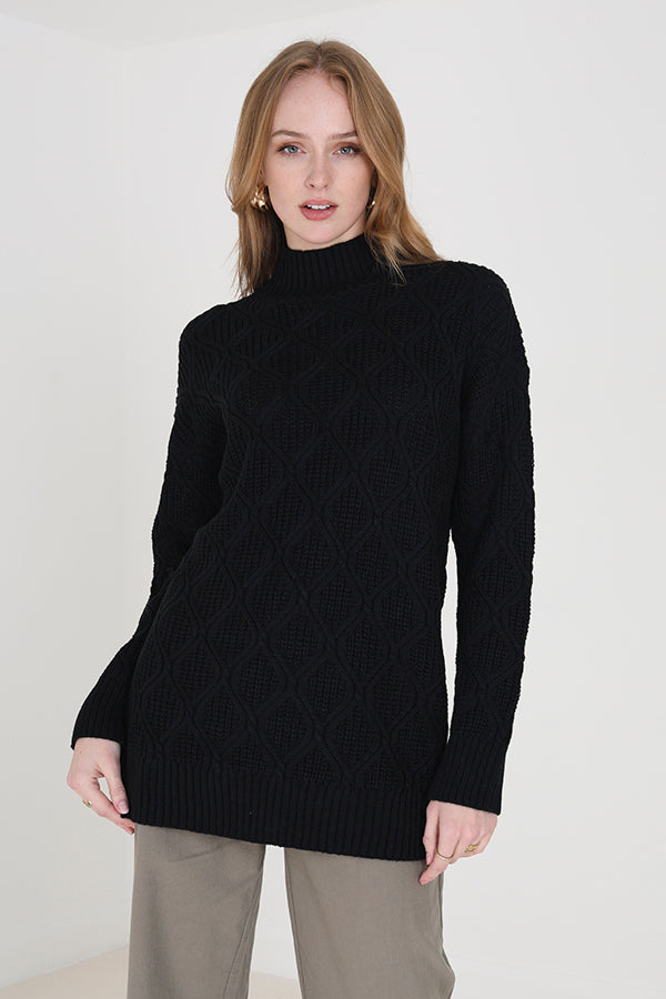 Tunic Neck Cable Jumper