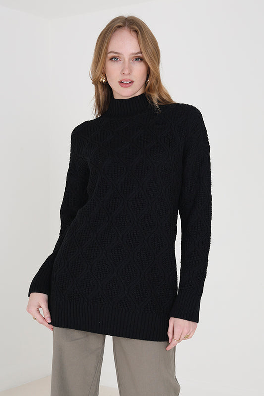 Tunic Neck Cable Jumper