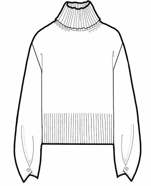 Kezia Jumper Turtle Neck Long Slvs