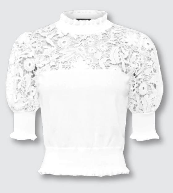 Crochet Mix Knit Jumper