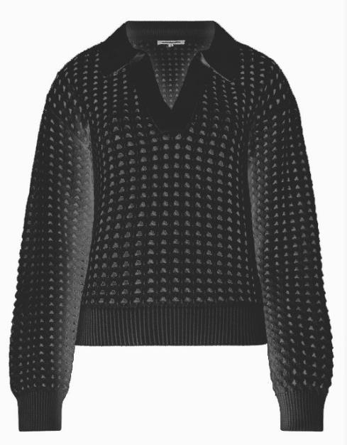 Pointelle Ls Shirt Jumper