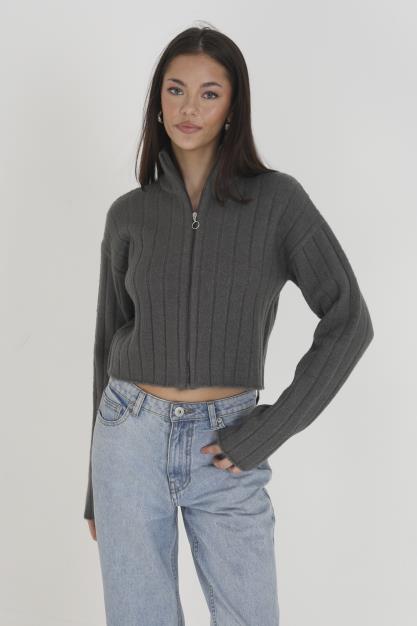 Half Zip Neck Jumper