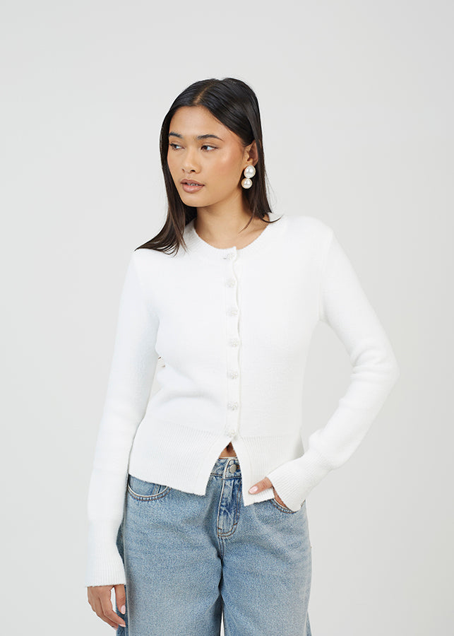 Ladies Brave Soul Ivory Cardigan