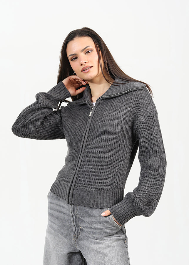 Ladies Brave Soul Charcoal Cardigan