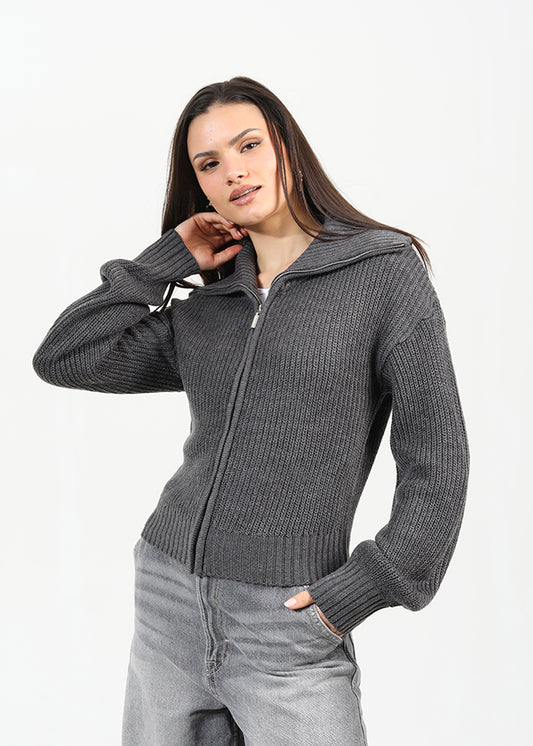 Ladies Brave Soul Charcoal Cardigan