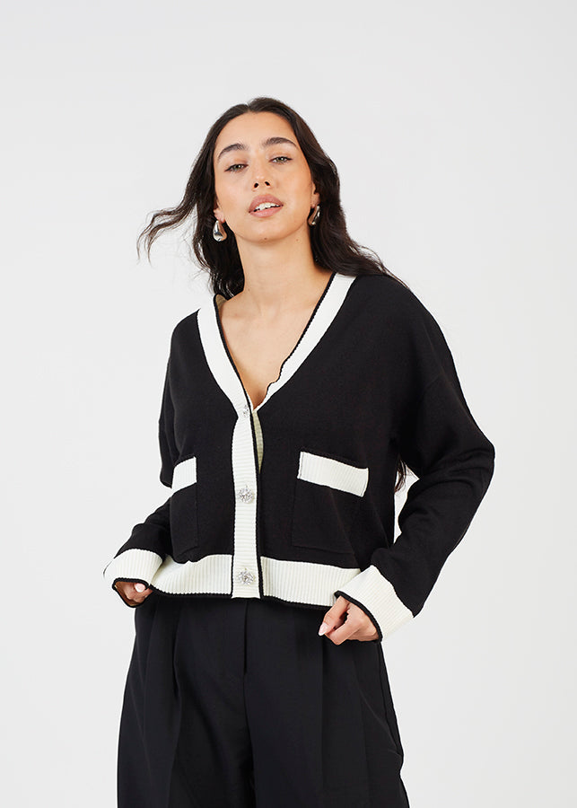 Ladies Brave Soul Black Cardigan