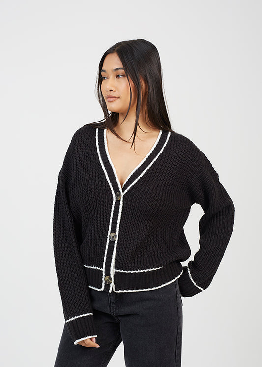 Ladies Brave Soul Black Cardigan