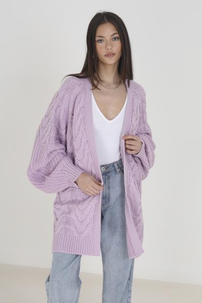 Brave Soul Cable Knit Oversized Cardigan