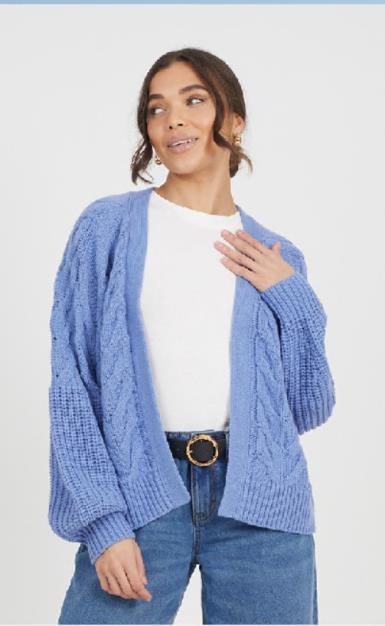 Brave Soul Cable Knit Cardigan