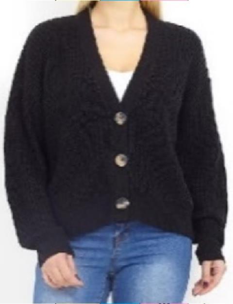Brave Soul Daisy Fisherman Knit Cardigan
