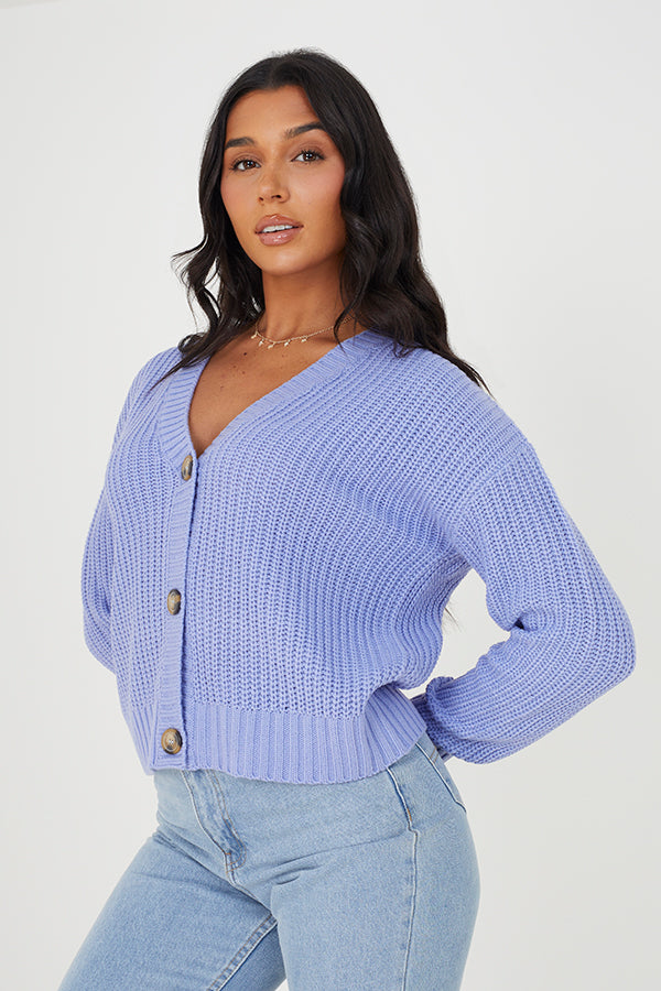 Fisherman Rib Knit Cardi
