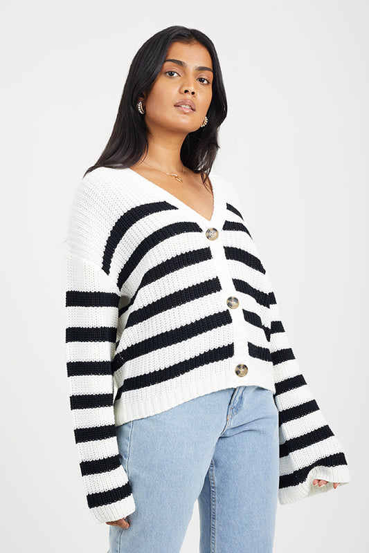 Ladies Brave Soul Cream Cardigan
