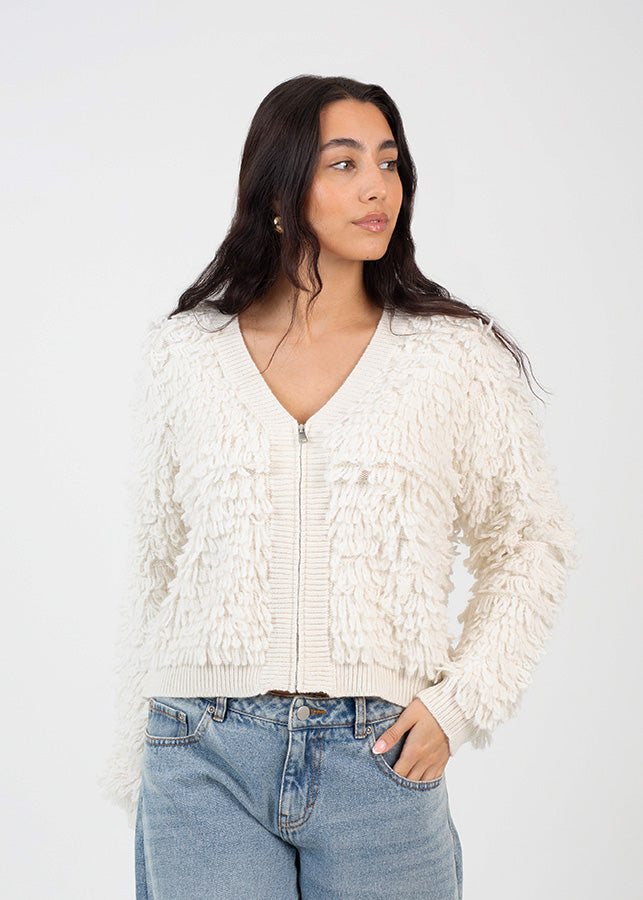 Ladies Brave Soul Cream Cardigan