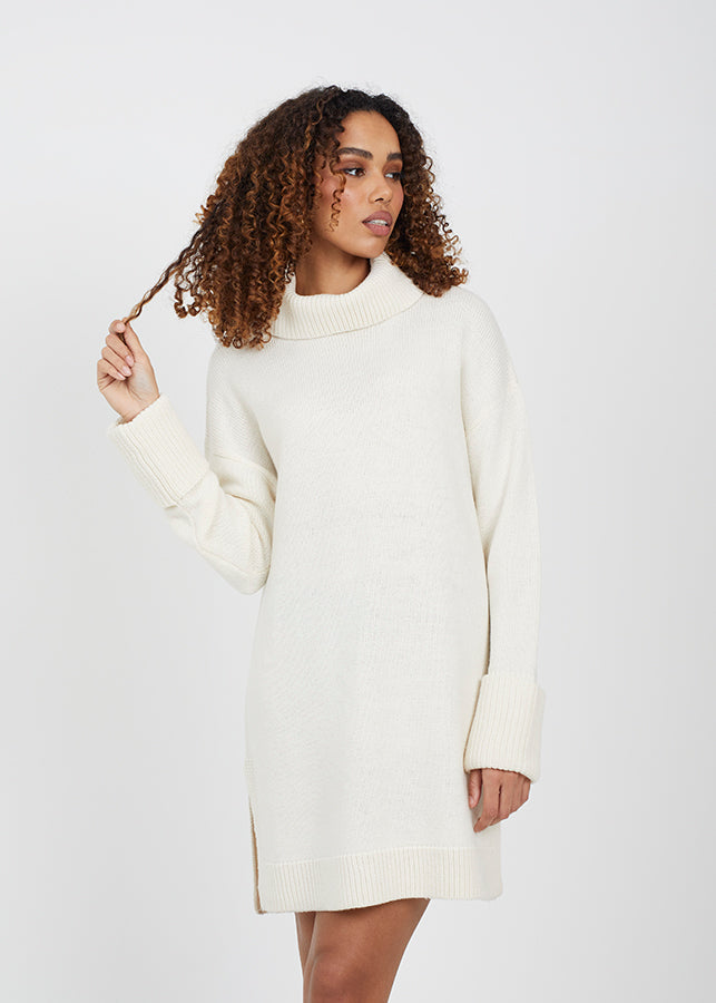 Ladies Brave Soul Cream Dress