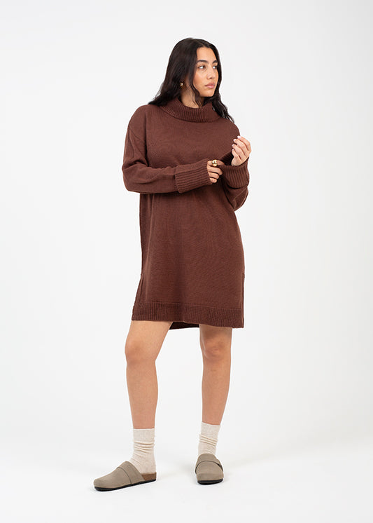 Ladies Brave Soul Brown Dress