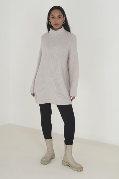 Roll Neck Oversized Dress