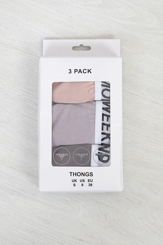 3 Pack Unbranded Thong