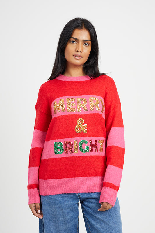 Ladies Brave Soul Red Knitwear