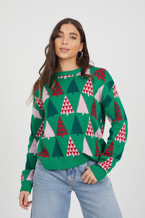 Ladies Brave Soul Green Knitwear