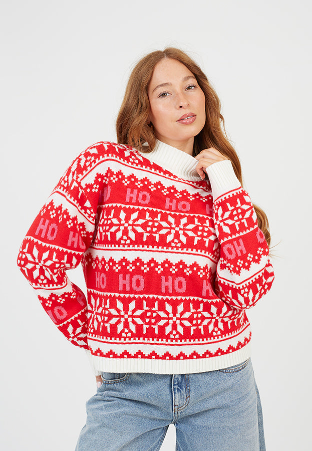 Ladies Brave Soul Red Knitwear