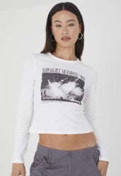 Brave Soul Long Sleeve Printed Tee