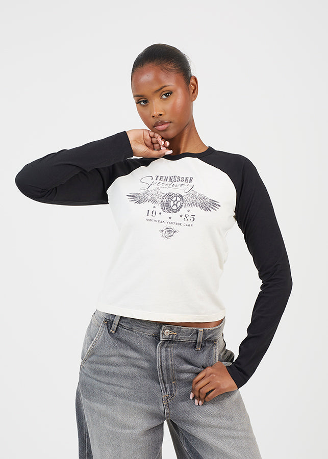 Ladies Brave Soul Sage Long Sleeve Top