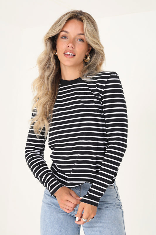 Long Sleeved Stripe T-Shirt