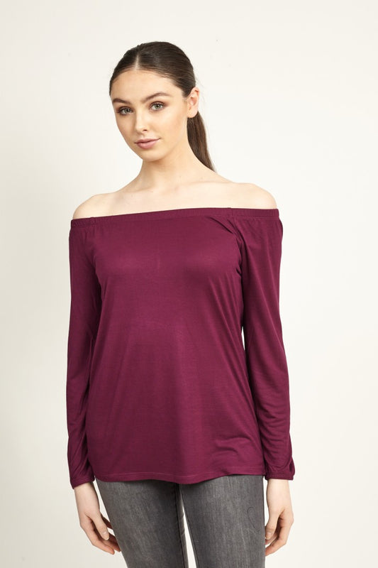 Lisa Loose Fit Off The Shoulder Bardot Top