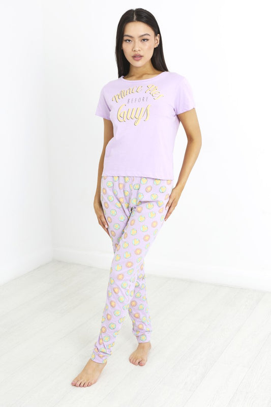 Mince Pies Before Guys Christmas Print Pyjama Set