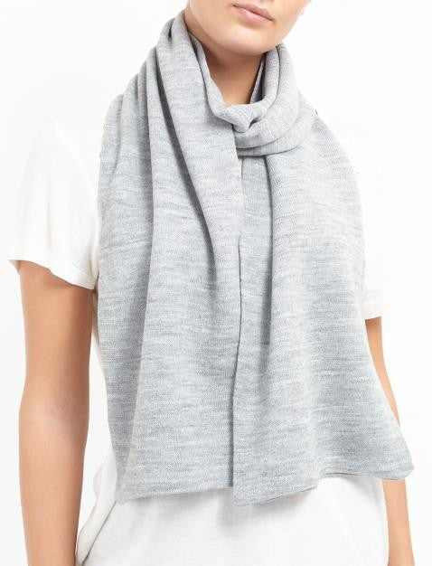 Plain Colour Fine Knit Scarf