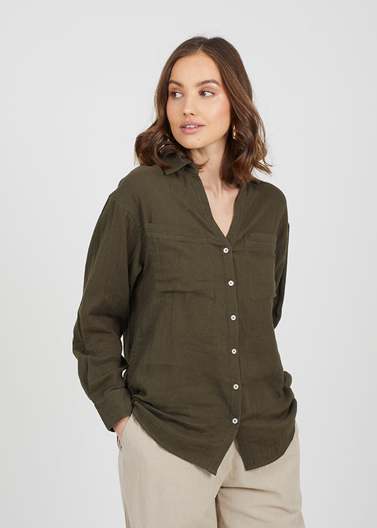 Long Sleeve Double Gauge Shirt