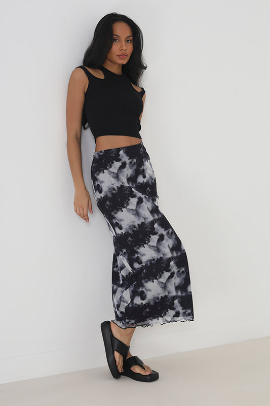 Midi Mesh Skirt