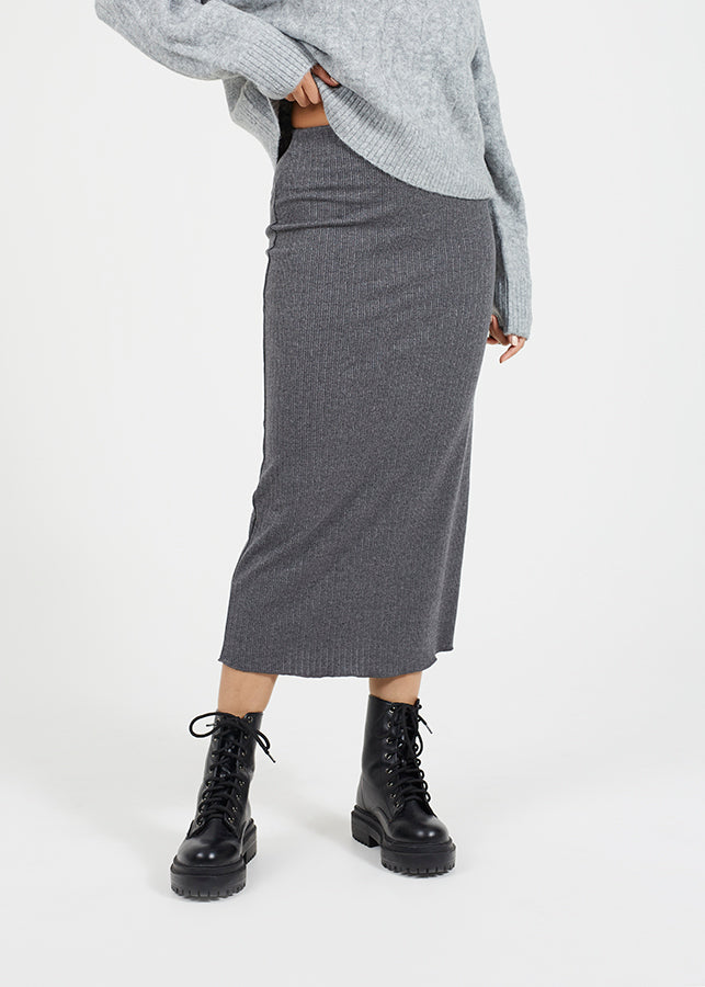 Ladies Brave Soul Charcoal Skirt