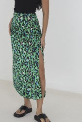 Brave Soul Susan Satin Midi Skirt