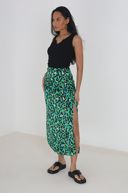 Maxi Multicolour Animal Print Skirt