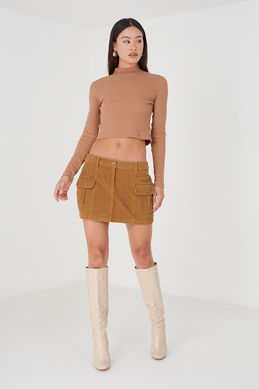 Corduroy Mini Skirt