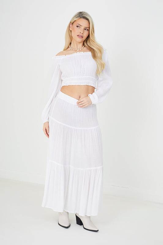 Layered Maxi Skirt