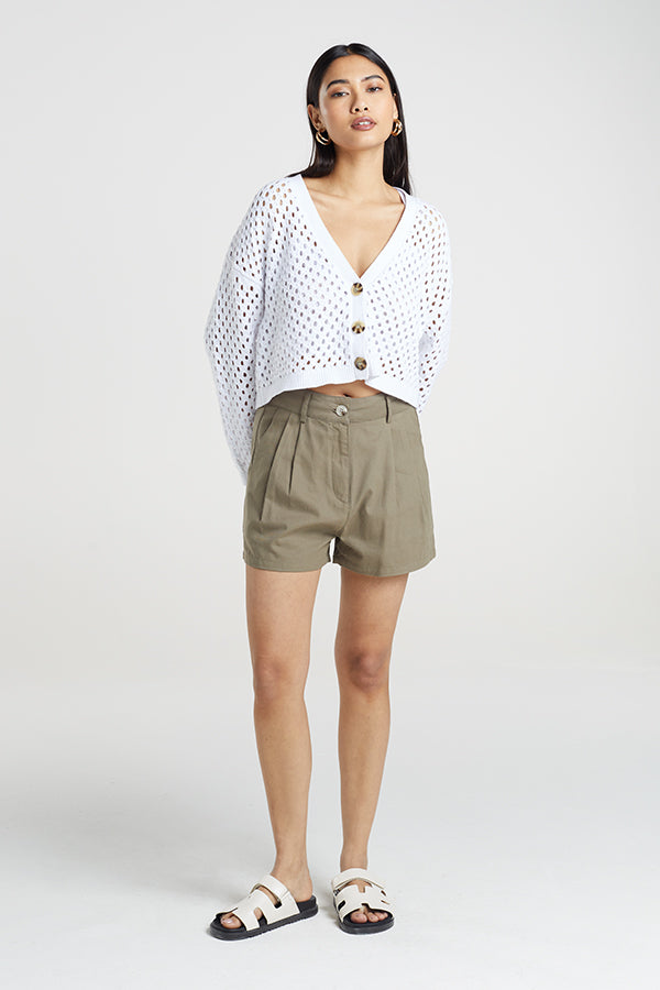 High Waist Tailored Short