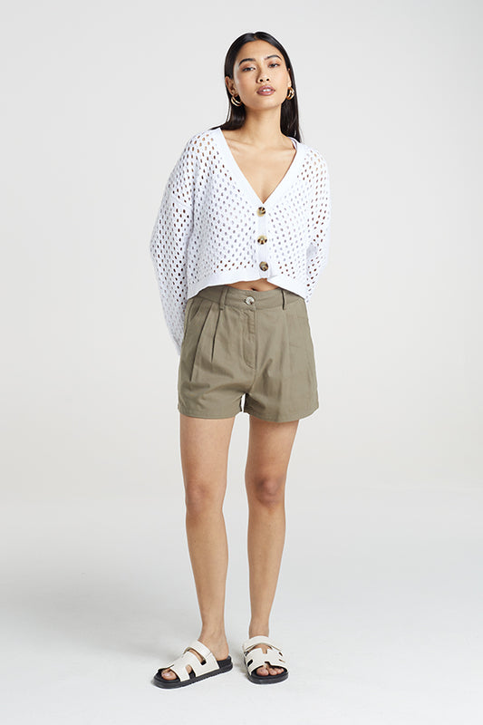 High Waist Tailored Short
