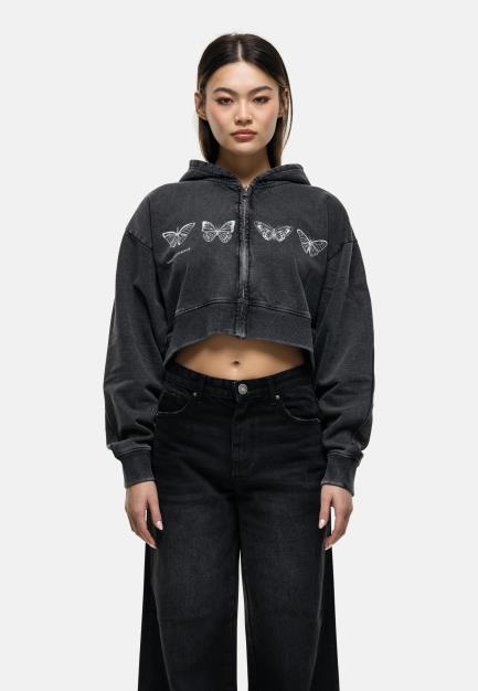 Good For Nothing Forever Cropped Hoodie