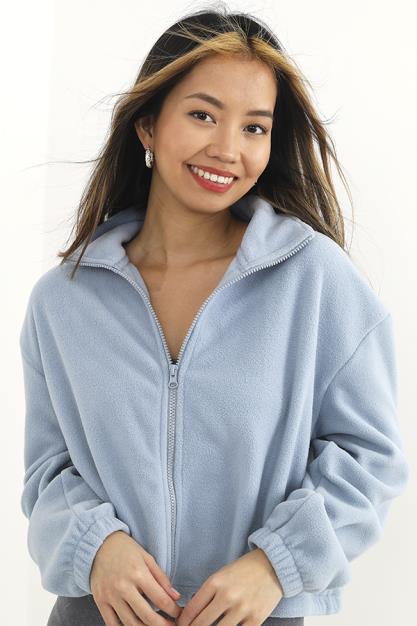 Brave Soul Pollar Fleece Zip Through Sweat-Shirt