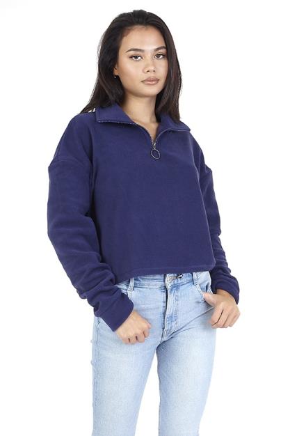 Brave Soul Pollar Fleece Sweat-Shirt