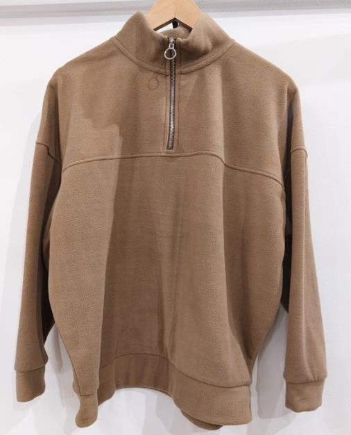 Brave Soul Mid Zip Fleece Sweat-Shirt